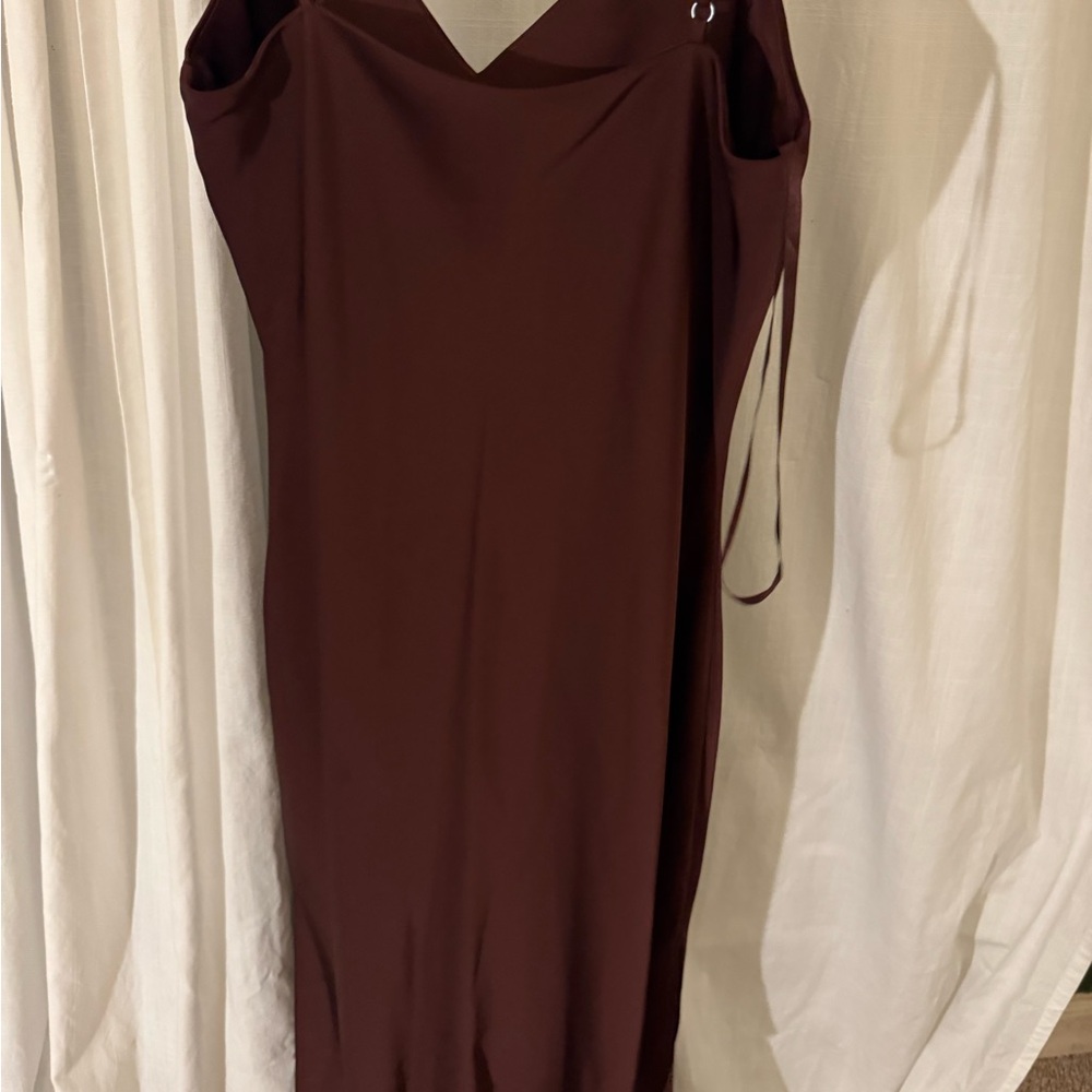 Gianni Bini Chocolate Brown Midi Dress - Picture 2 of 4
